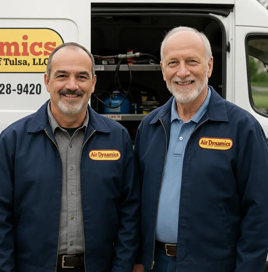 Patrick and Stephen, the owners of Air Dynamics, offering expert AC repair services in Catoosa.